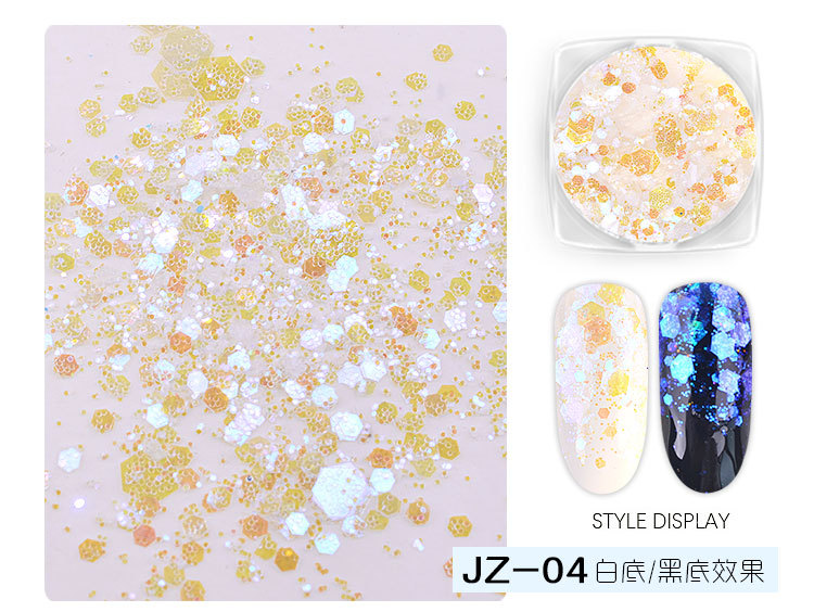 best seller holographic laser sequins for nail decoration set