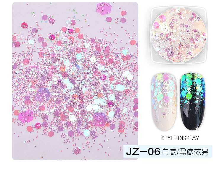 best seller holographic laser sequins for nail decoration set