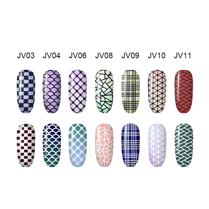 diy hollow nail polish nail stencil sticker