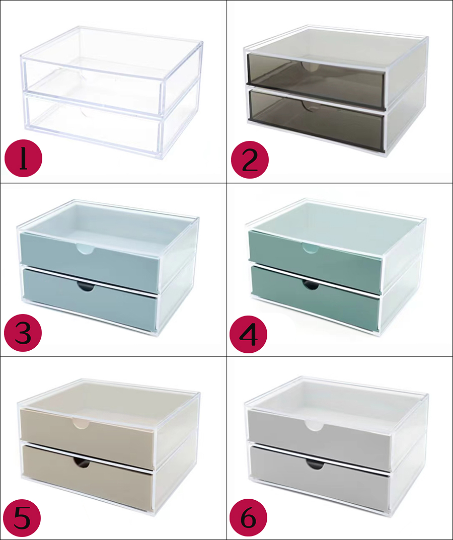 double layer jewelry storage box nail tool storage box desktop storage box