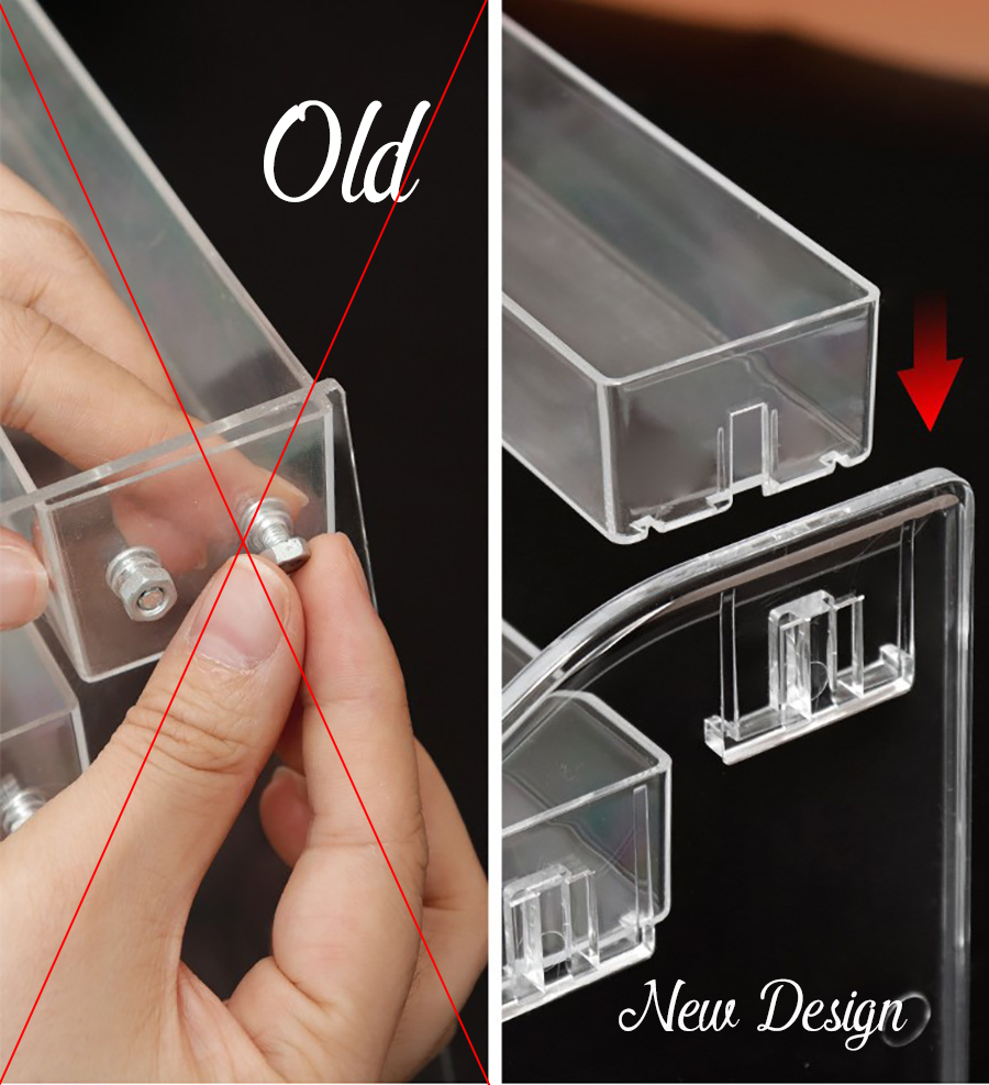 nail display stand clear transparent acrylic nail polish salon exhibition