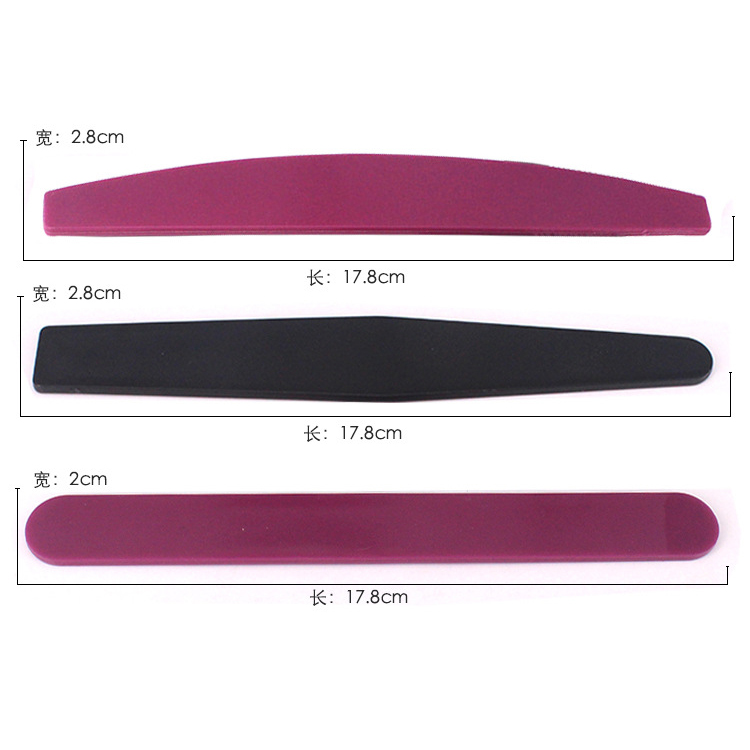 plastic sheet nail tool nail black file polishing