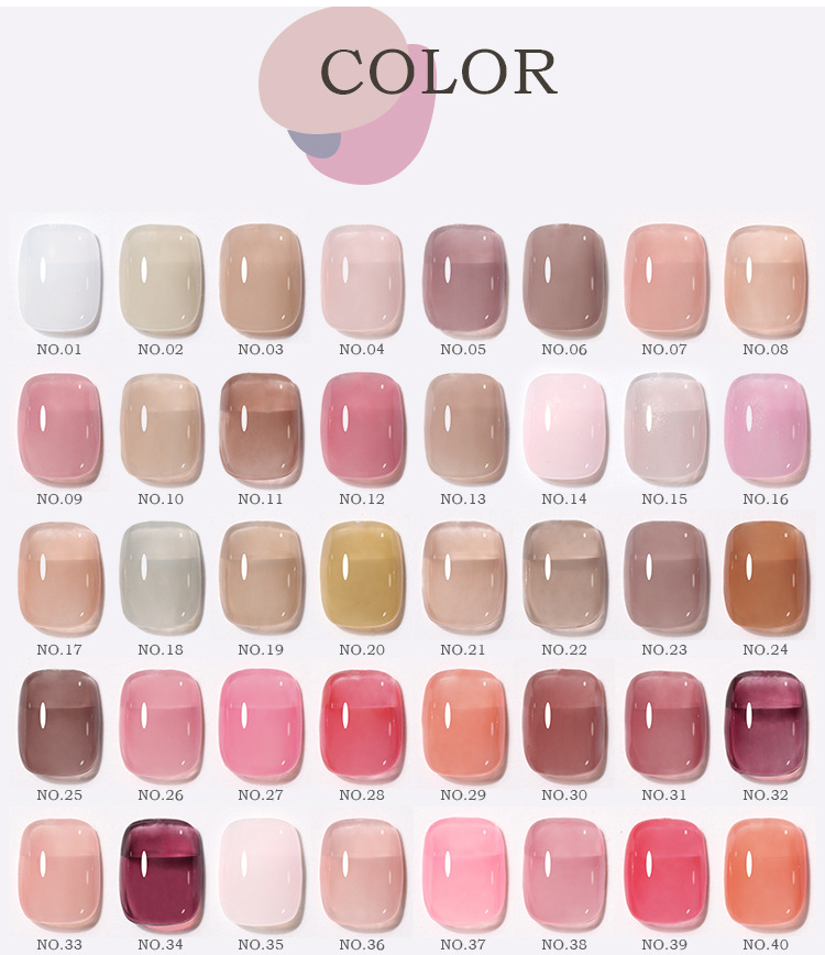 new summer transparent solid color nail polish gel