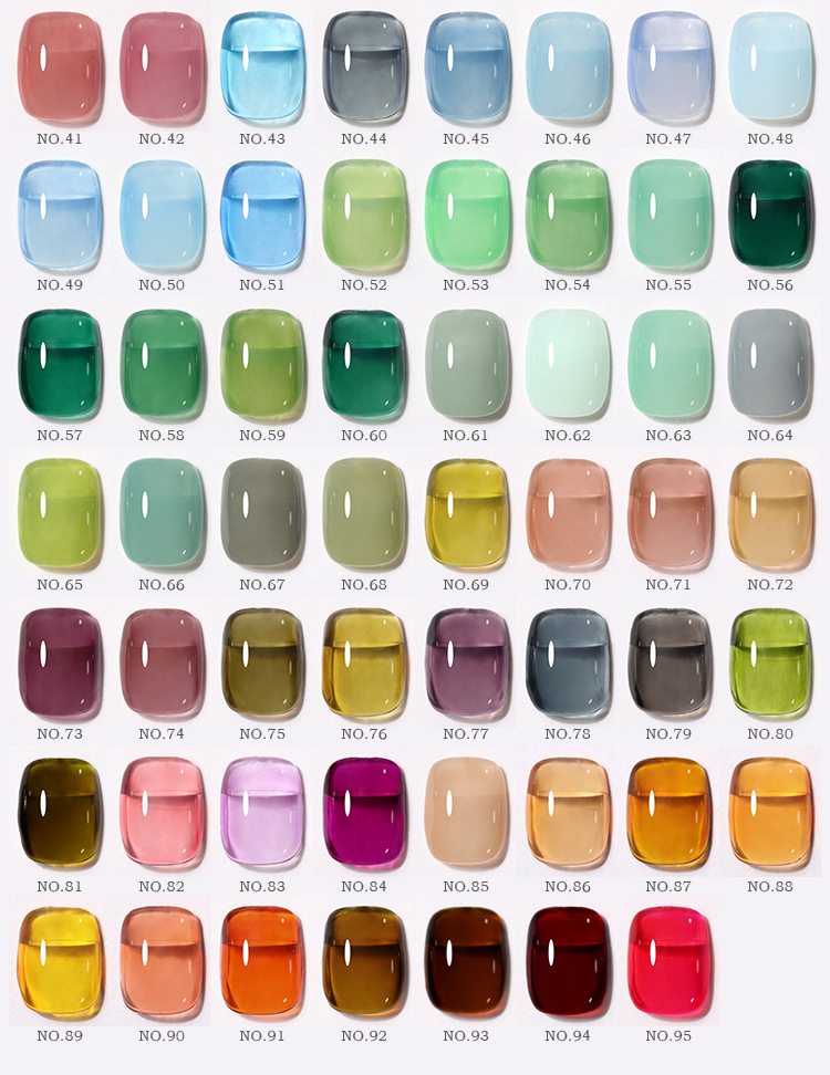 new summer transparent solid color nail polish gel