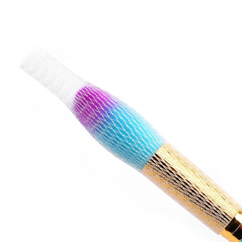 colorful nail dust brushes acrylic&uv nail gel powder nail art dust remover brush