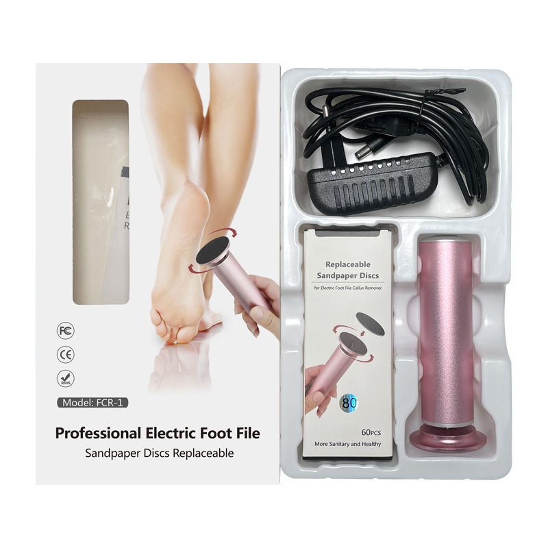 professional electric foot callus remover with sandpaper discs replaceable