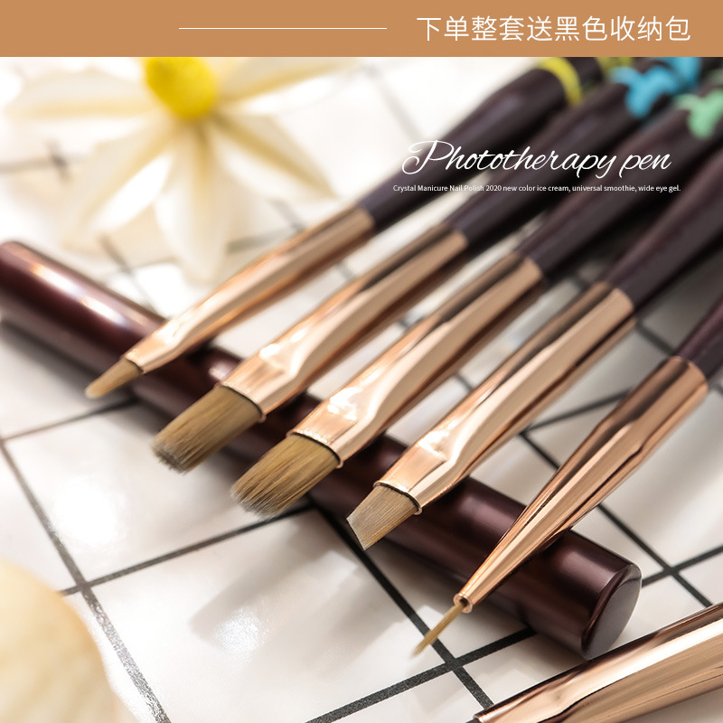 mink hair high-end nail pen drawing gel pen blooming brush