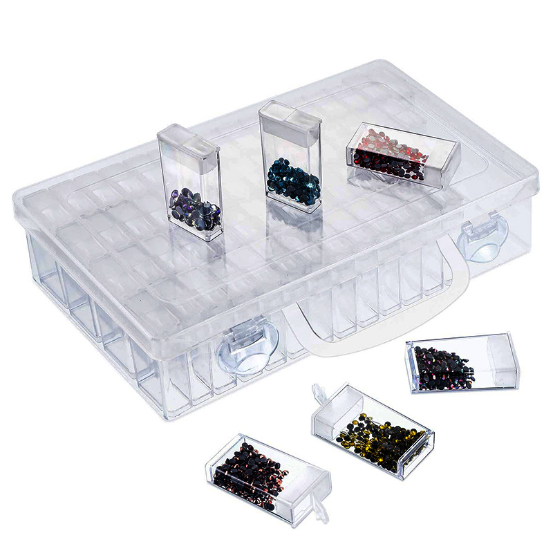 rhinestone storage box nail art tips storage case diy cosmetic box storage