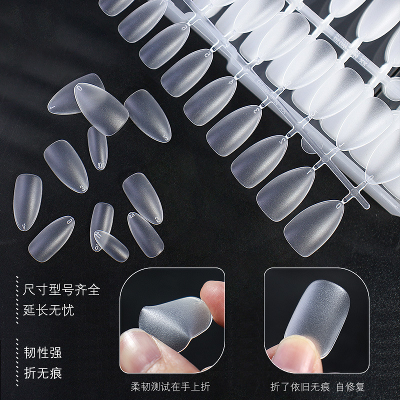 upgrade 2.0 wearing super-thin, non-marking, full-grinding, free-engraving, extended fake nails tip