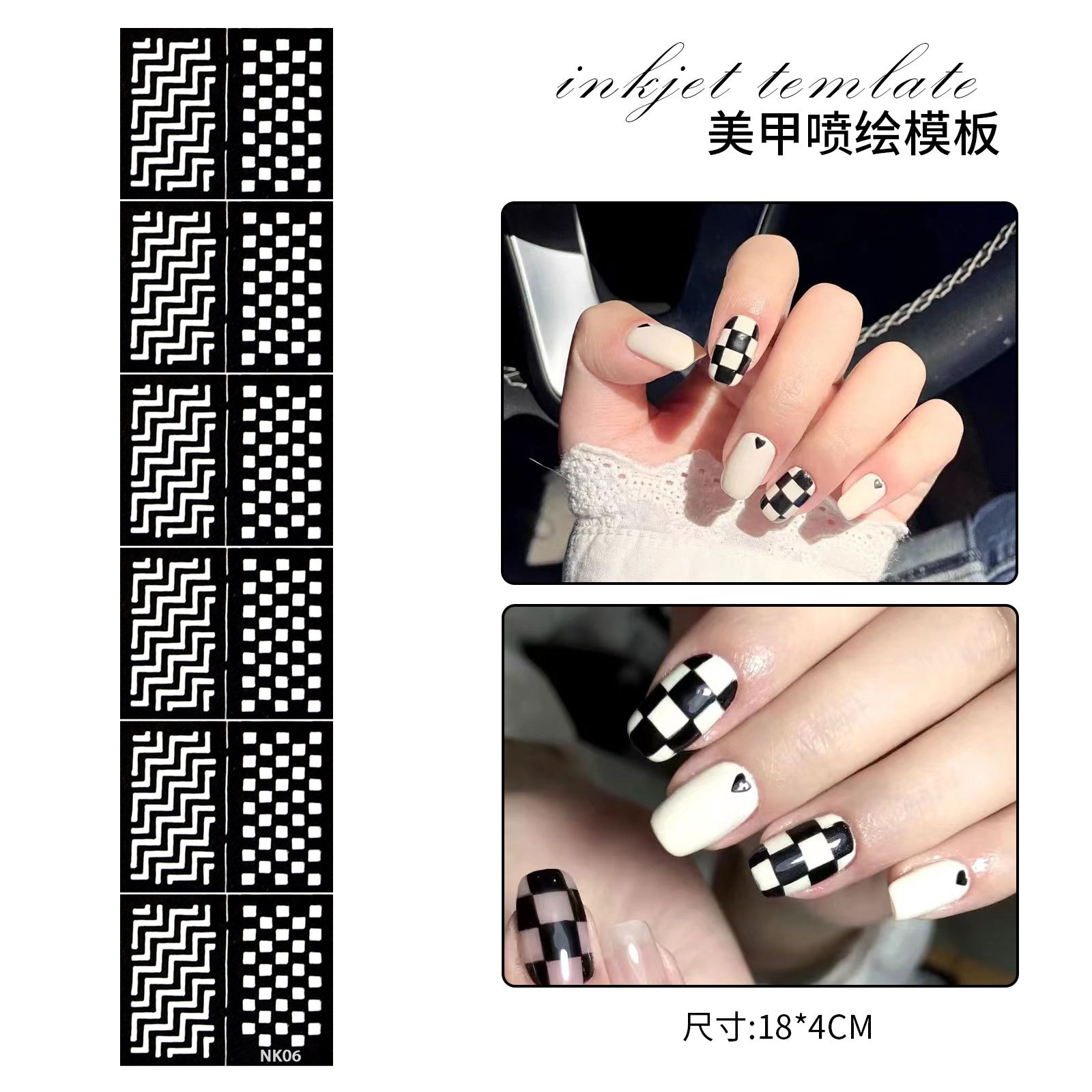 easy use hollow nail art manicure stencil stickers