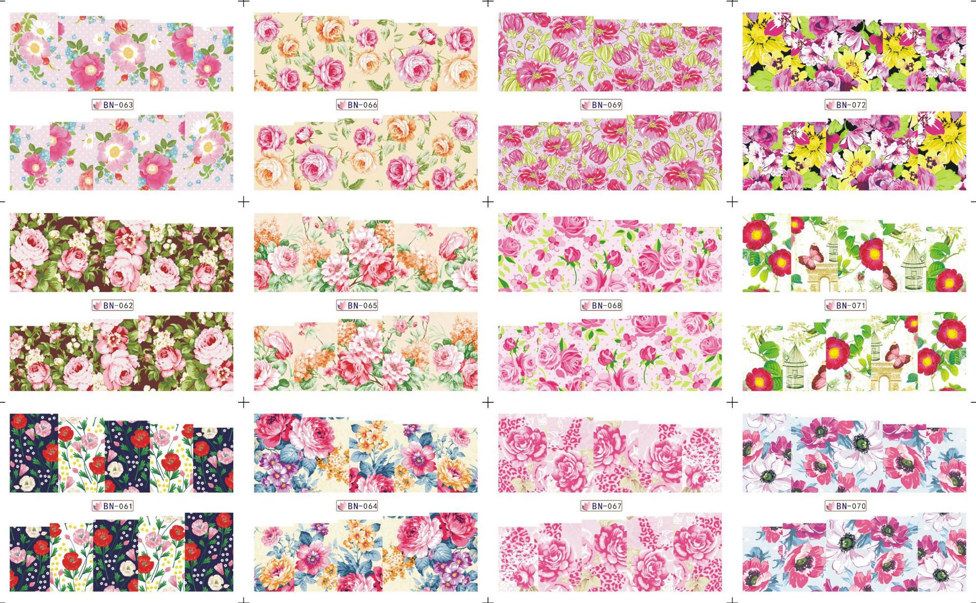 new arrival water transfer nail decals nail art stickers flower design