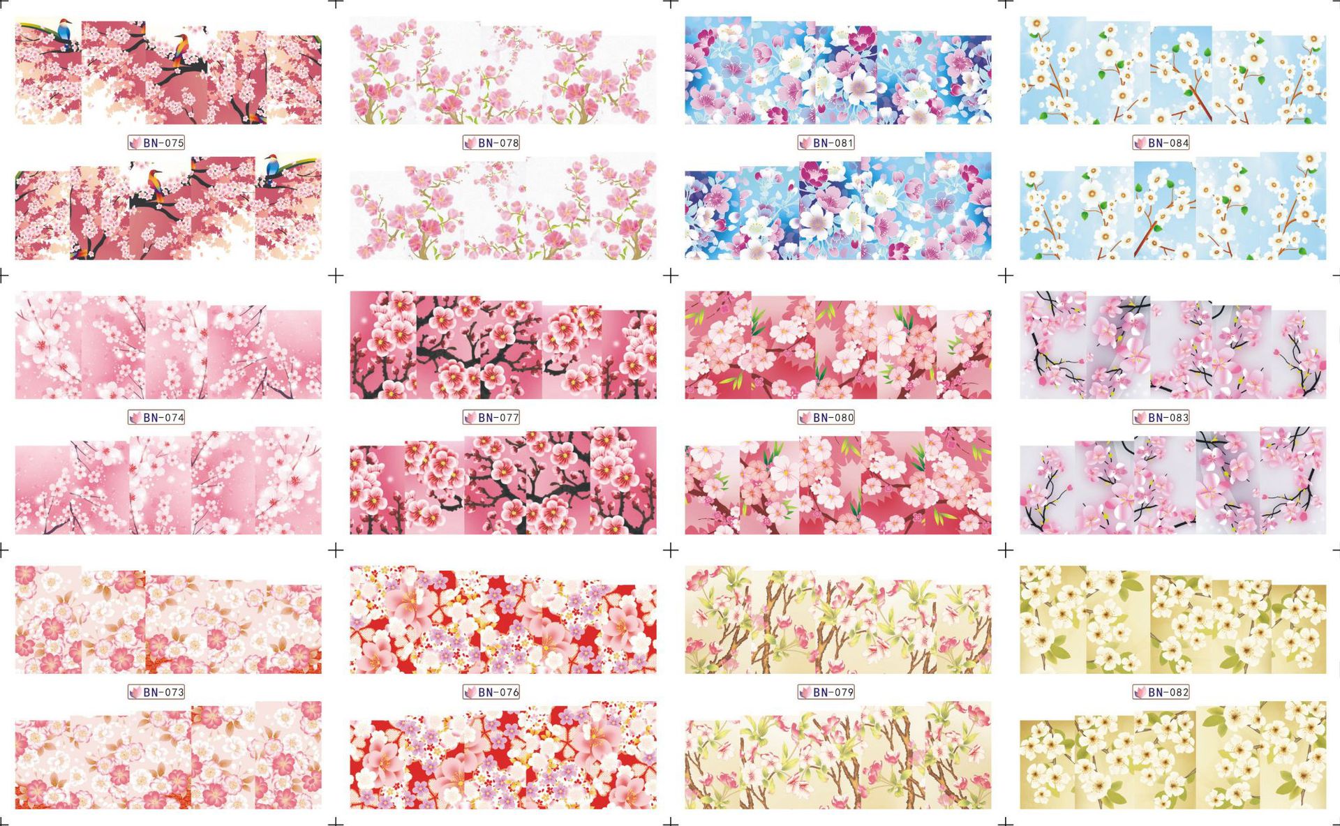 new arrival water transfer nail decals nail art stickers flower design