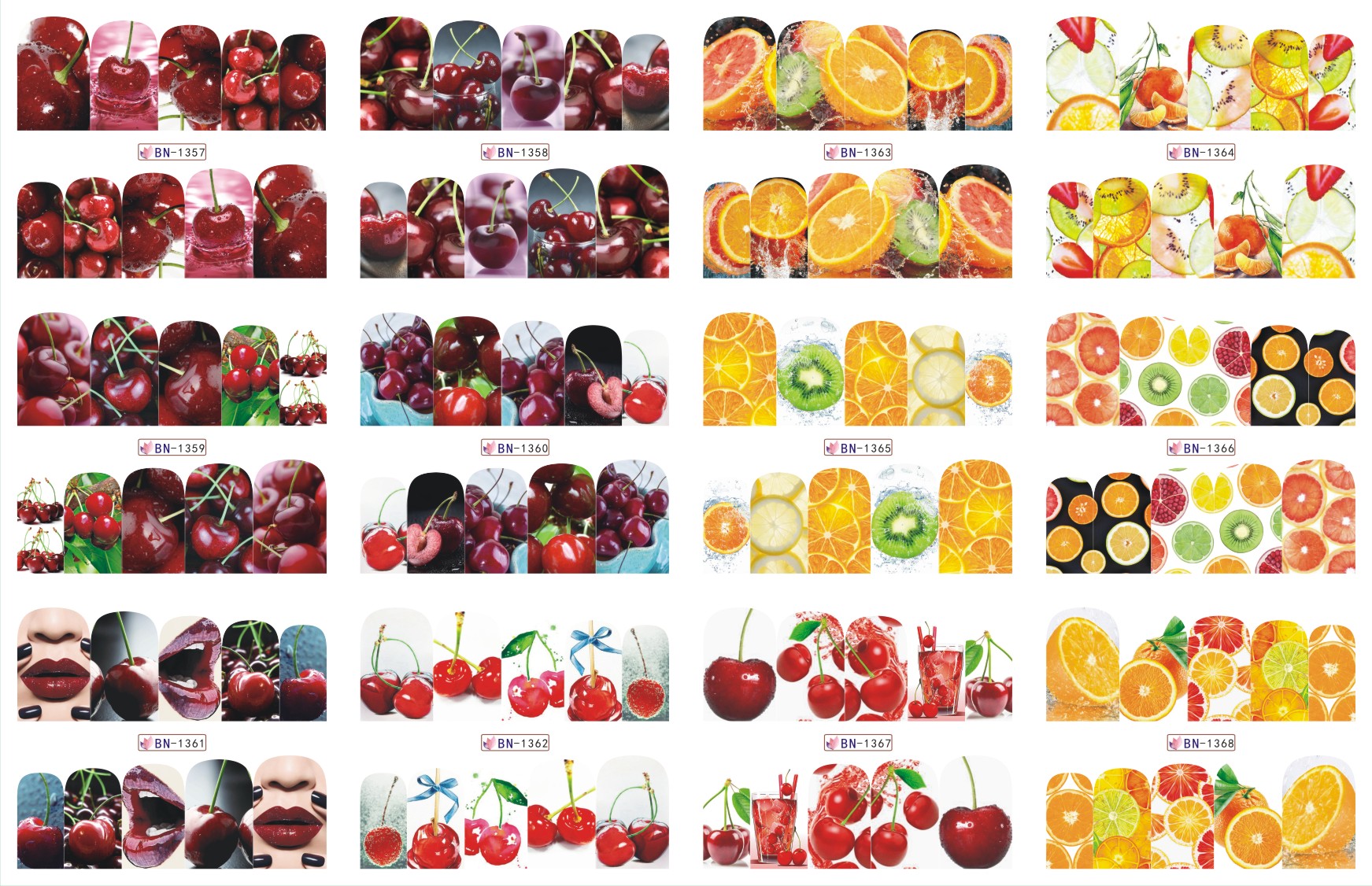 water nail sticker fruit japanese style water transfer nail sticker