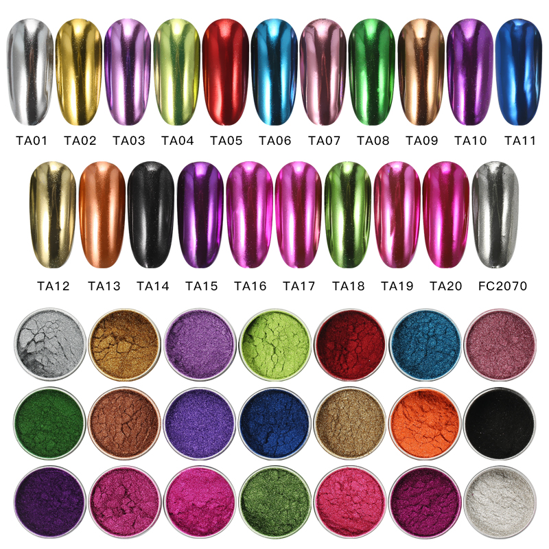 nail titanium powder chameleon pigment nail gold powder nail pigment