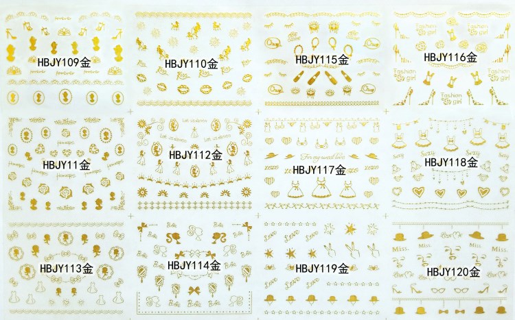 hbjy series nail sticker