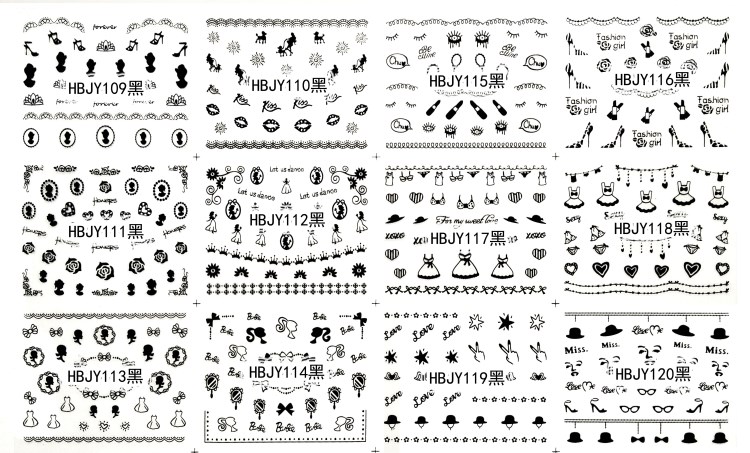 hbjy series nail sticker