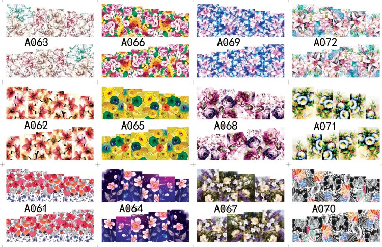 nail art stickers water transfer decals wraps beauty charm foils full cover