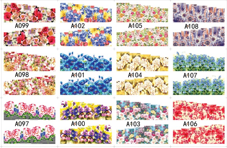 nail art stickers water transfer decals wraps beauty charm foils full cover