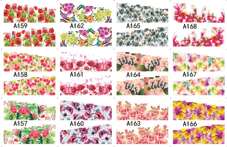 nail art stickers water transfer decals wraps beauty charm foils full cover