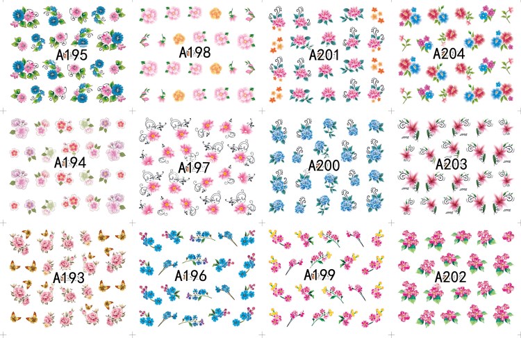 a serise nail art sticker,nail sticker decal,water sticker for nails