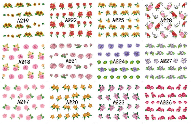 a serise nail art sticker,nail sticker decal,water sticker for nails