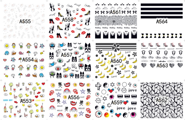 new fashion nail wrap,new water transfer nail sticker,custom nail wraps