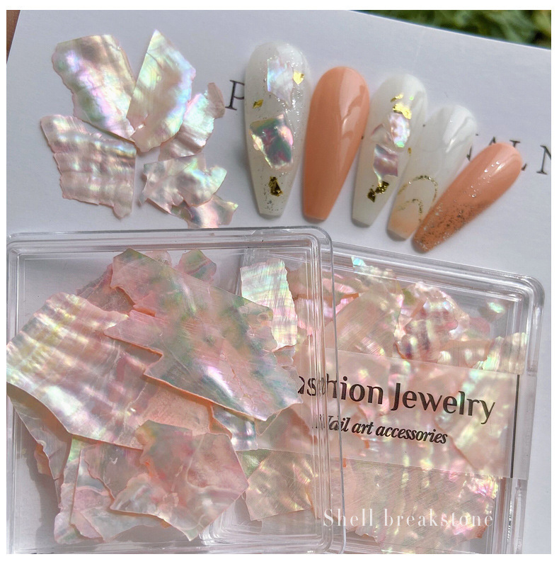 nail art irregular symphony shell pieces ultra-thin natural abalone pieces