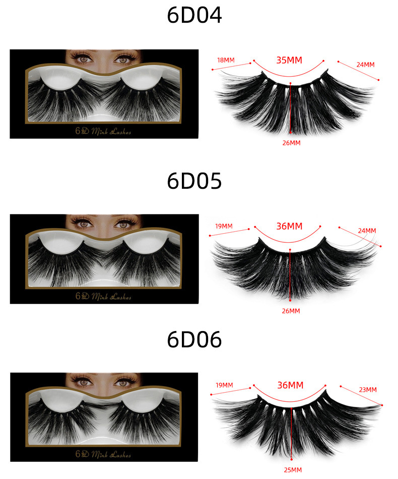 25mm mink false eyelashes 3d messy cross 6d eyelashes