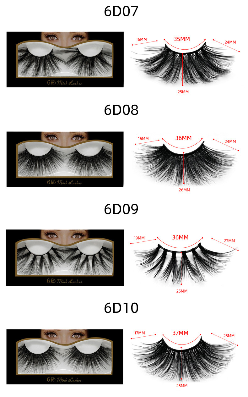 25mm mink false eyelashes 3d messy cross 6d eyelashes