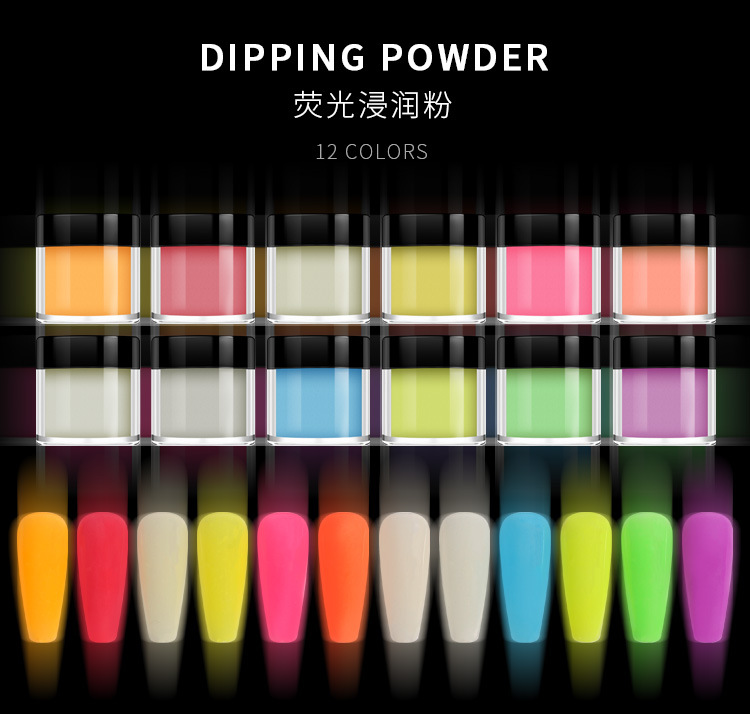 luminous powder crystal dipping powder nail dipping powder wholesale