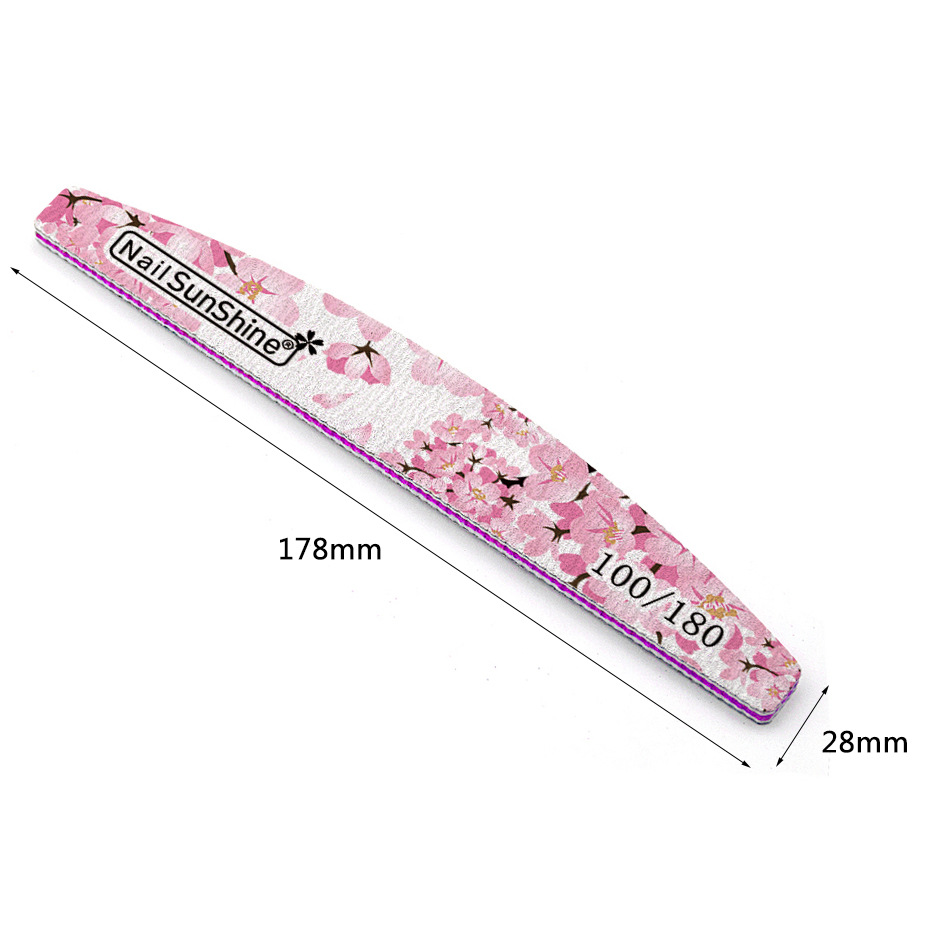 flower pattern double-sided trim strip nail tool polishing strip trimming rub