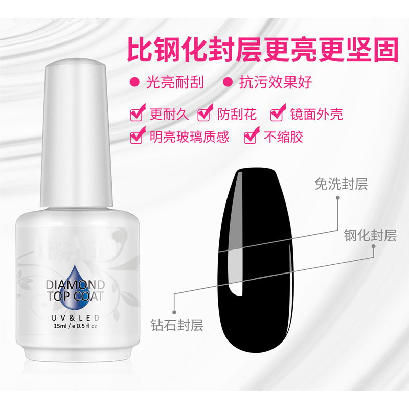 15ml base/ top /primer gel combination gel nail polish