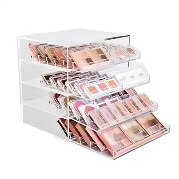 eye shadow powder powder blusher cosmetics storage box lipstick desktop dustproof drawer shelf