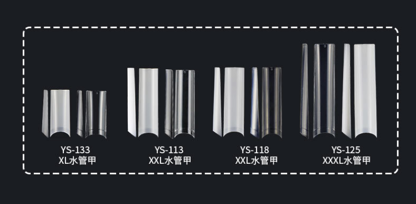 tube nail tips water pipe xl/xxl/xxl nail tips false nail tips