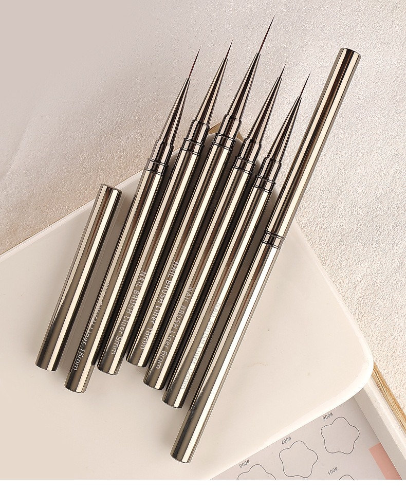 new line pen nail enhancement special ultra fine  metal rod line brush