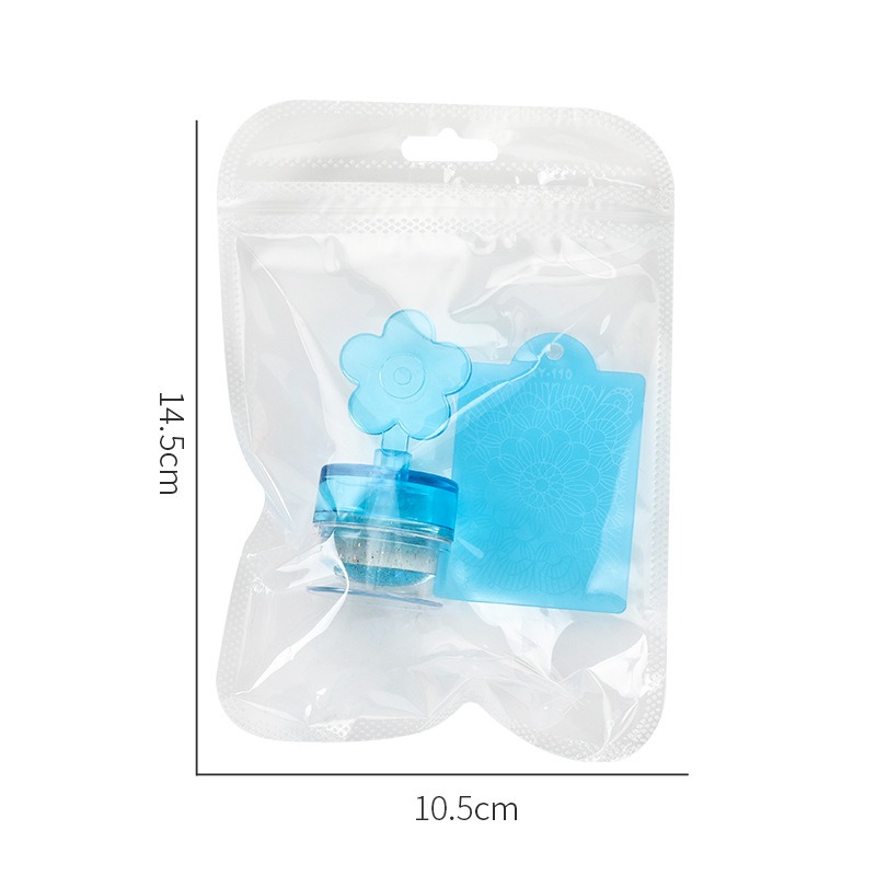 silicone seal set transparent crystal seal printing transparent head french seal tool