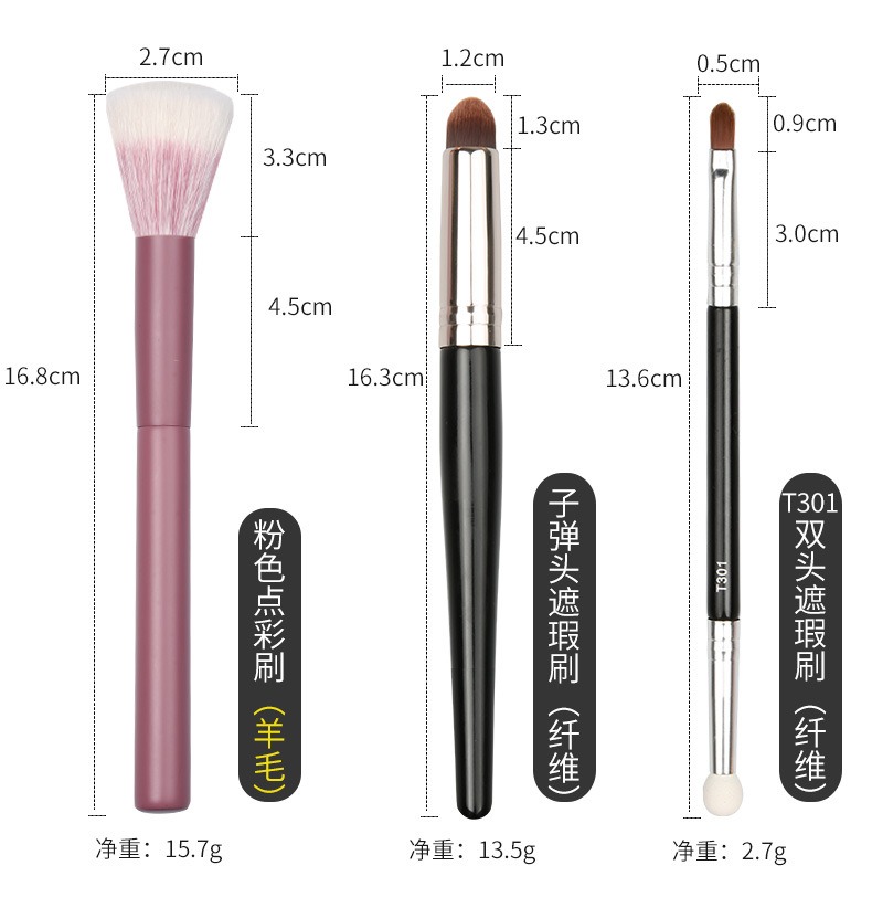 multi functional fine gloss brush powder blusher brush beauty tool size animal hair makeup brush