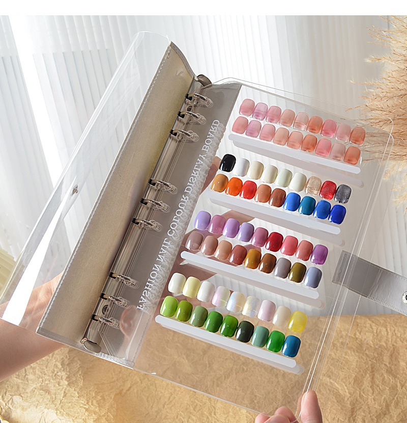 nail storage book nail color board color card acrylic display board