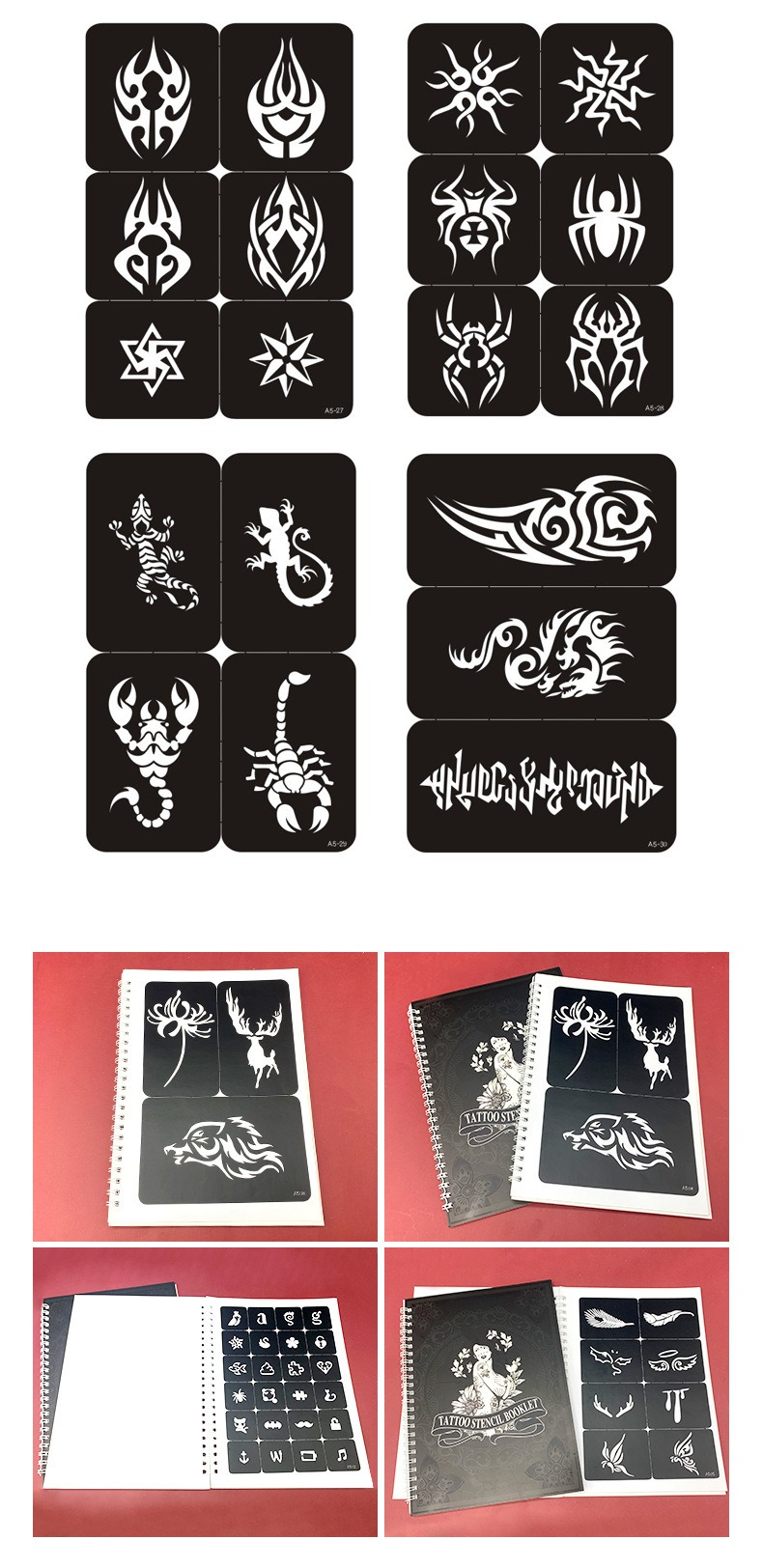 wholesale of tattoo stickers, haina hollow template, painted human body art stickers