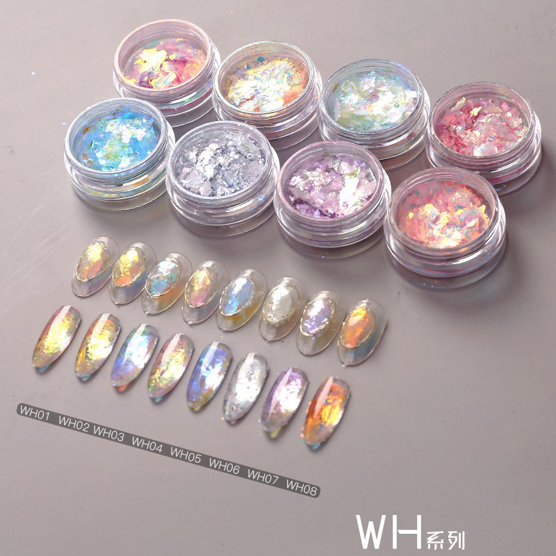 fantasy transparent opal powder ultra thin cloud brocade powder aurora ice foil powder