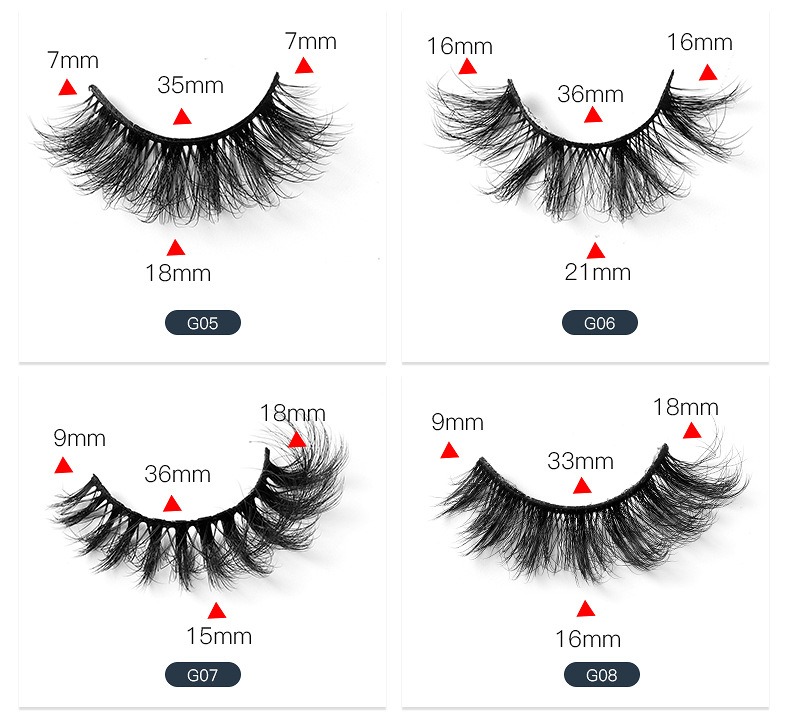 thick eyelashes 8d explosion curled fluffy false eyelashes with multiple layers of slender cross