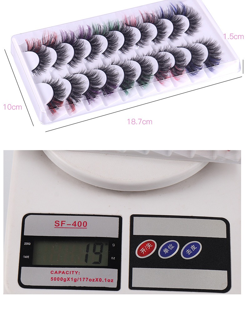 high imitation mink hair, colorful eyelashes, thick curly and curly eyelashes,