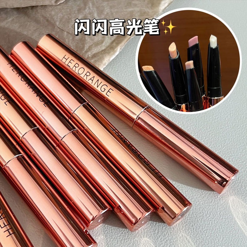 glittering crystal diamond silkworm sleeping pen eye shadow stick