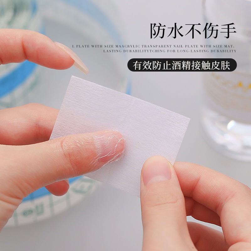 tearable ultra thin transparent nail anti spill adhesive stick finger edge waterproof pu film