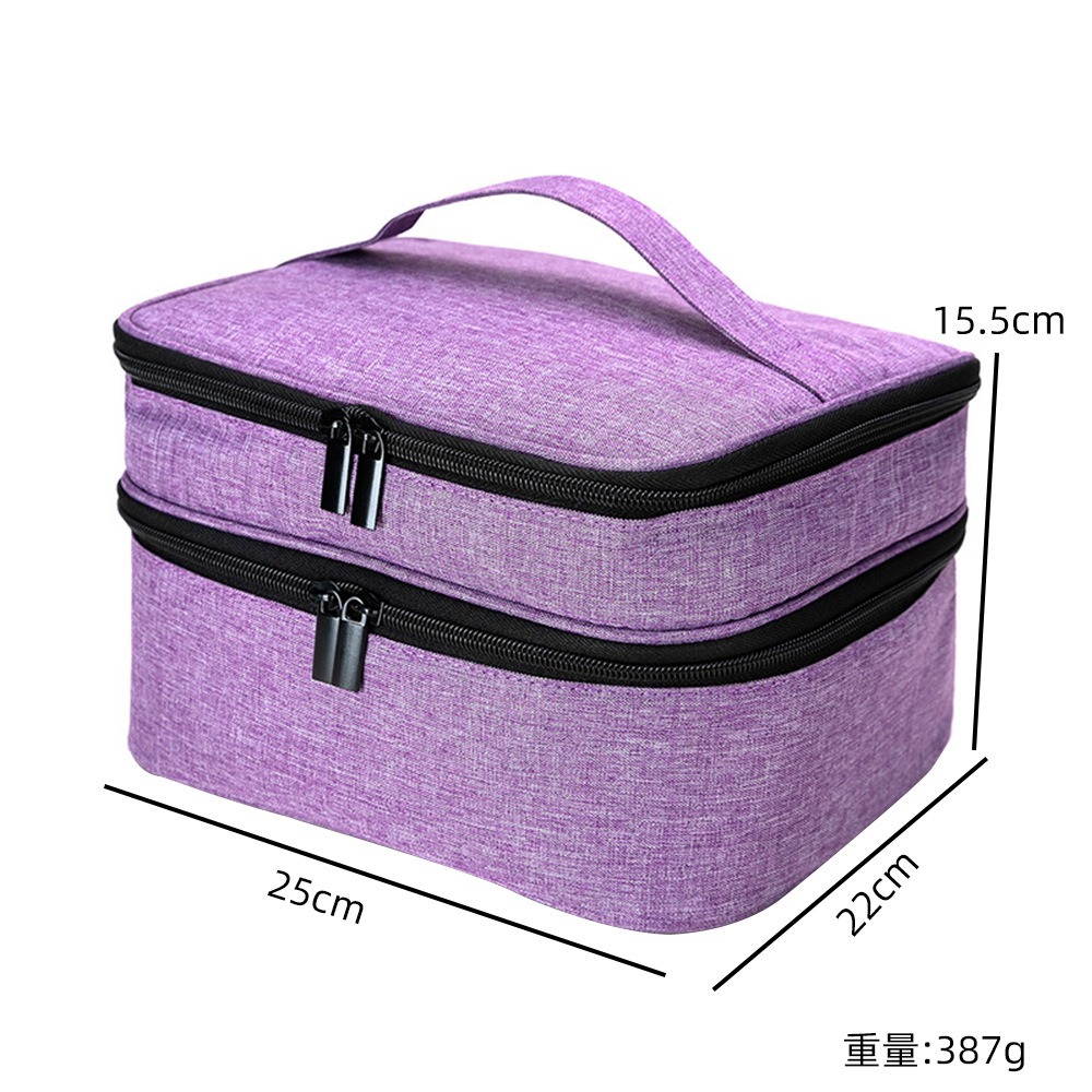 double layer nail storage bag handheld  multi functional nail tool storage bag