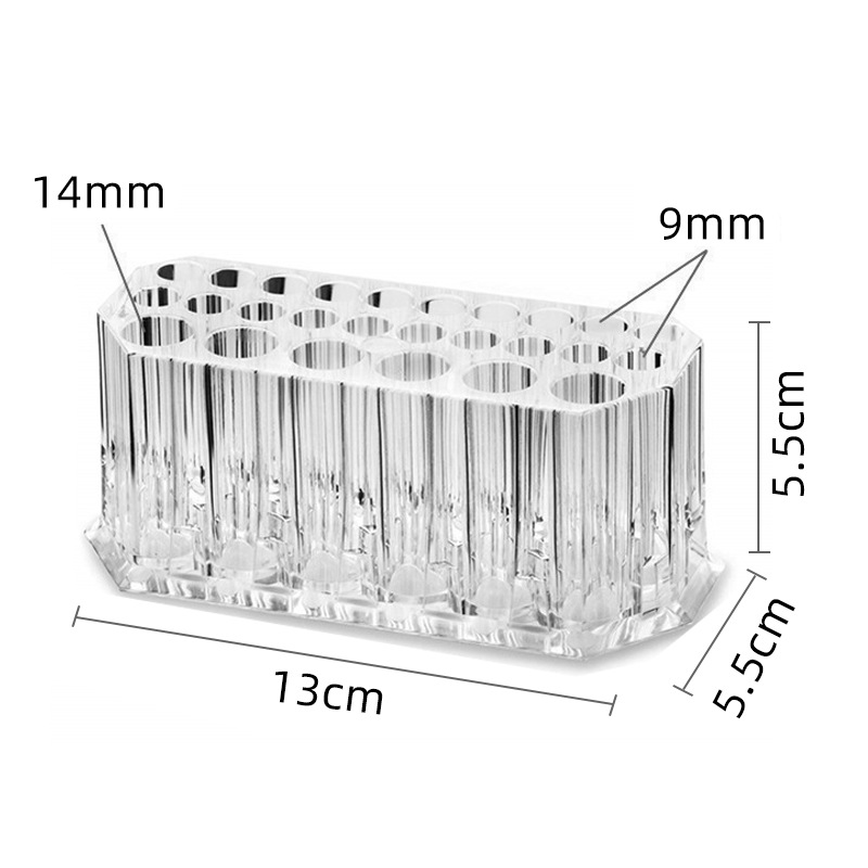 nail art storage pen holder transparent 26 hole acrylic nail brush classification storage