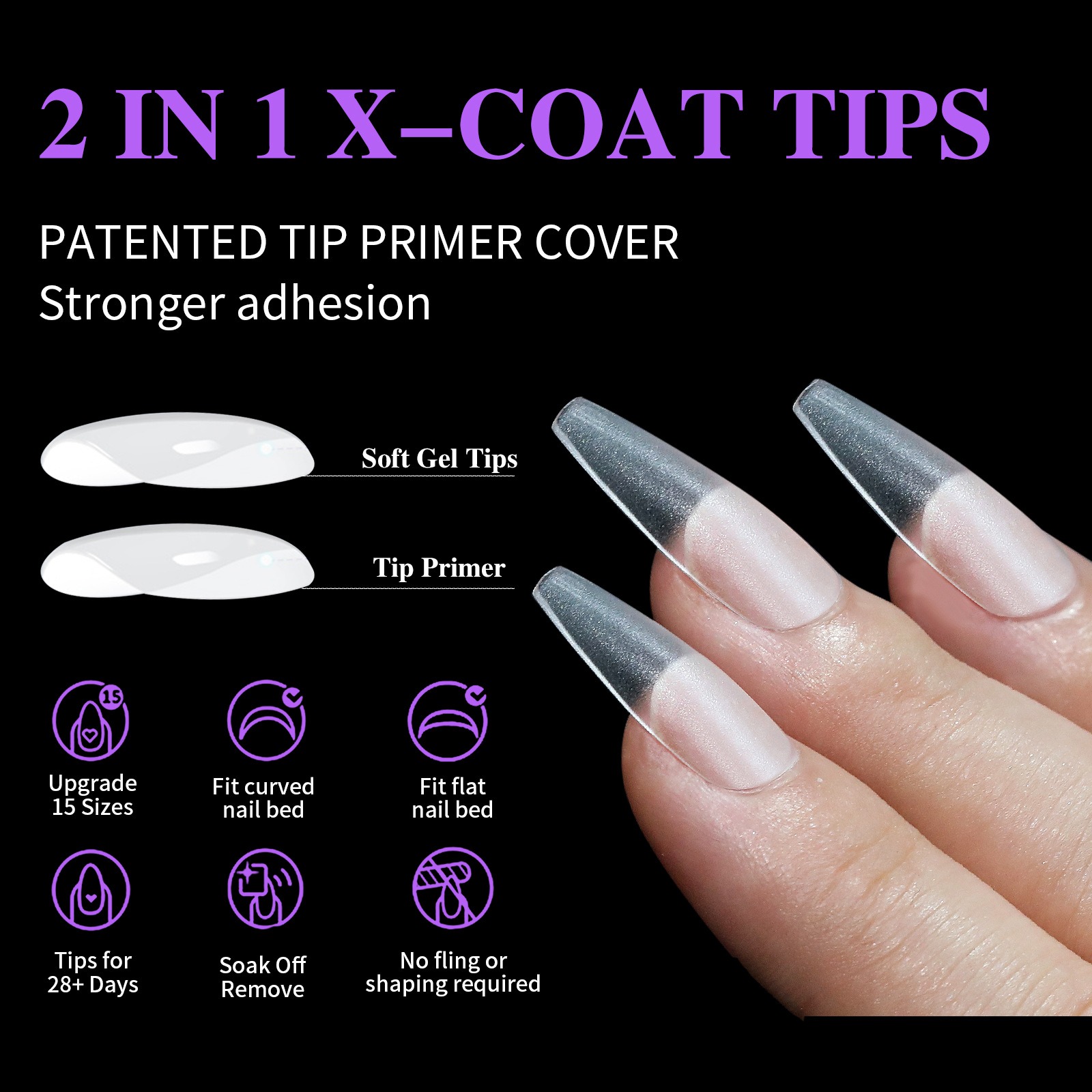 2024 wearing ultra-thin, traceless, fully matte, scratch free, and elongated fake 300pc nail patches