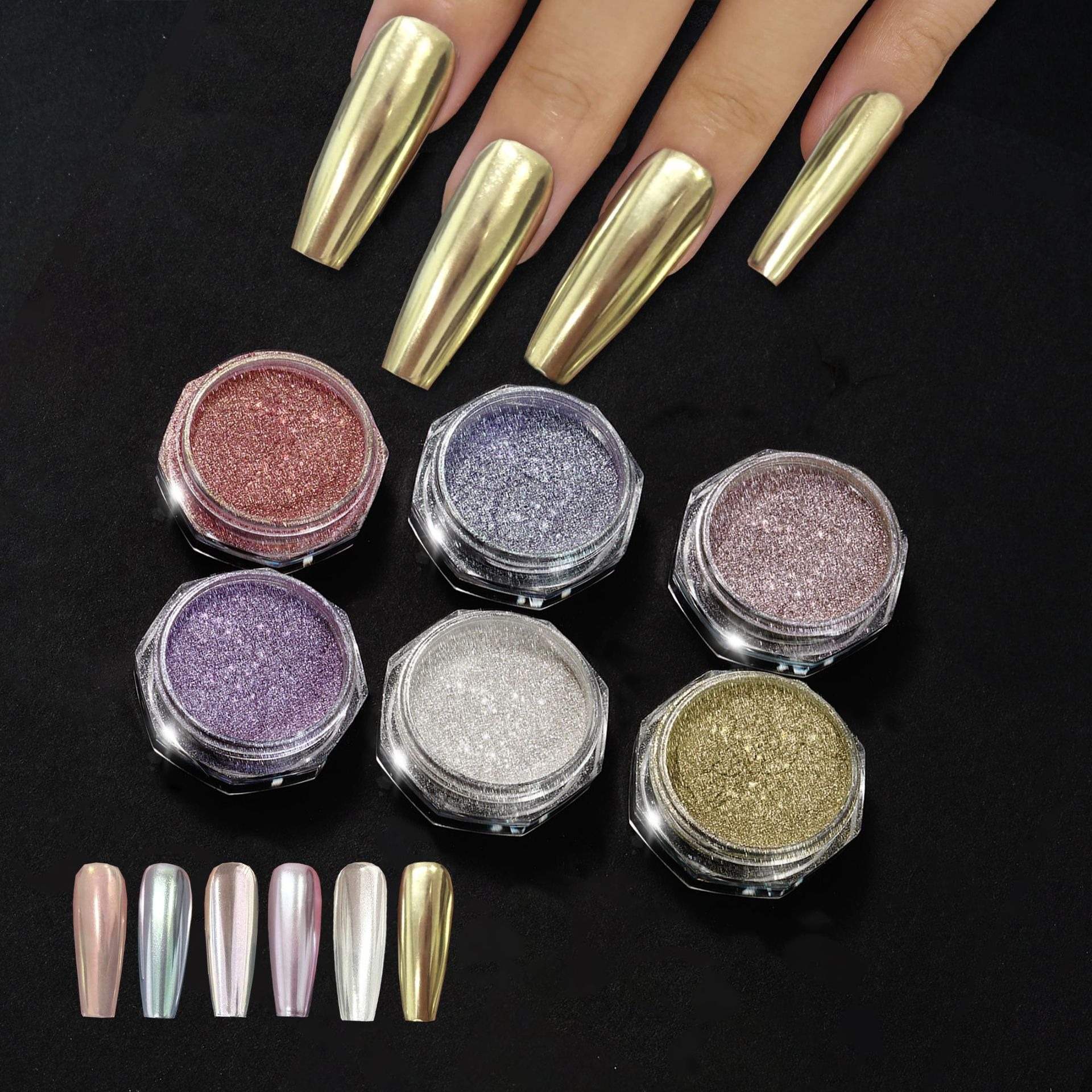 moonlight aurora powder fairy powder magic mirror powder high gloss powder eye shadow multi-purpose