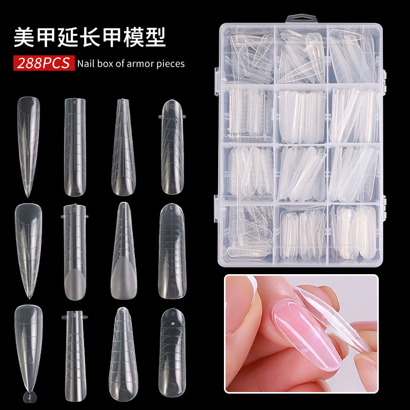 quick extension adhesive nail sheet sticker free paper nail mold set