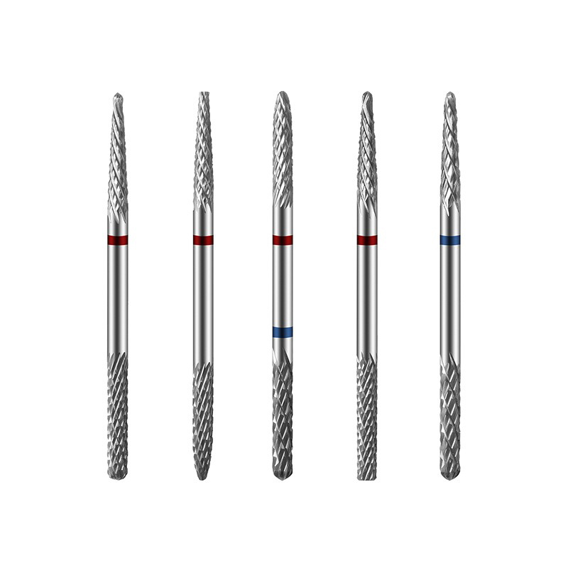 double head tungsten steel polishing head nail removal dead skin polishing front drill bit